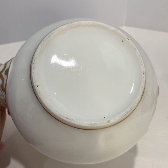 Haviland Limoge Antique Coffee Tea Pot Wedding Ring Pattern 9.25" H x 9" Width - Picture 7 of 13